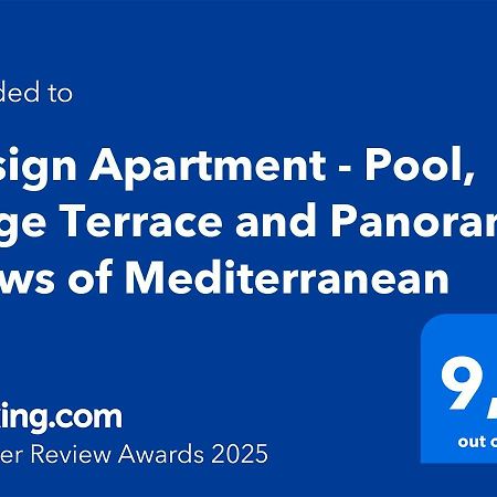 Design Apartment - Pool, Large Terrace And Panoramic Views Of Mediterranean باندول المظهر الخارجي الصورة